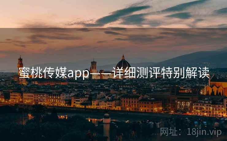 蜜桃传媒app——详细测评特别解读