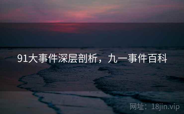 91大事件深层剖析，九一事件百科